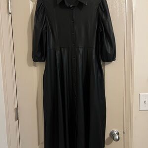 Elegant Black Dress (looks like soft leather)